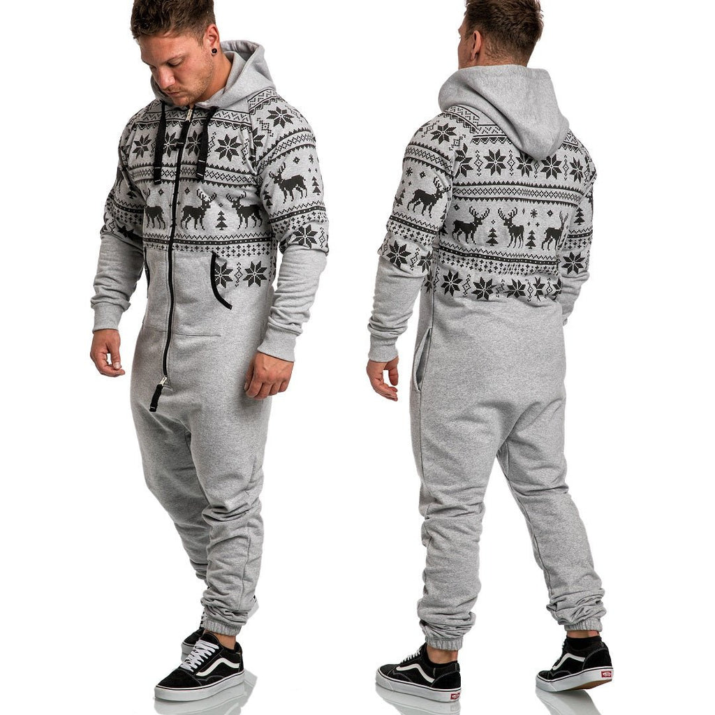 Onesie Unisex Ljusgrå jumpsuit