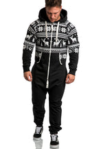 Onesie Unisex svart jumpsuit