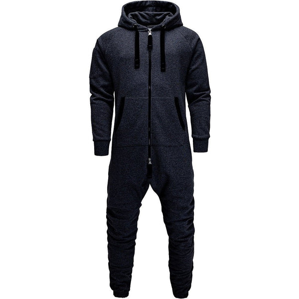 Onesies med attityd - Unisex Jumpsuits med luva mörkgrå