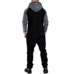 Supersköna onesies med luva - Unisex Jumpsuits - svart bakifrån