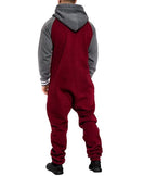 Onesies Unisex vinröd  | Jumpsuit