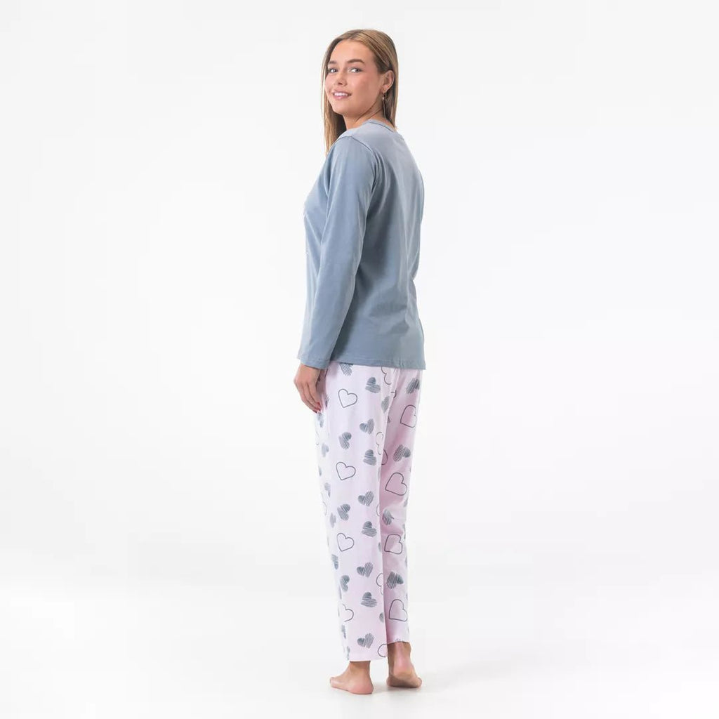 Pyjamas dam från Gaubert® i mjuk bomull med bekväm Comfort Fit.