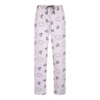 Gaubert® pyjamas dam i 100% bomull med långärmad tröja och hjärtmönstrade byxor.
