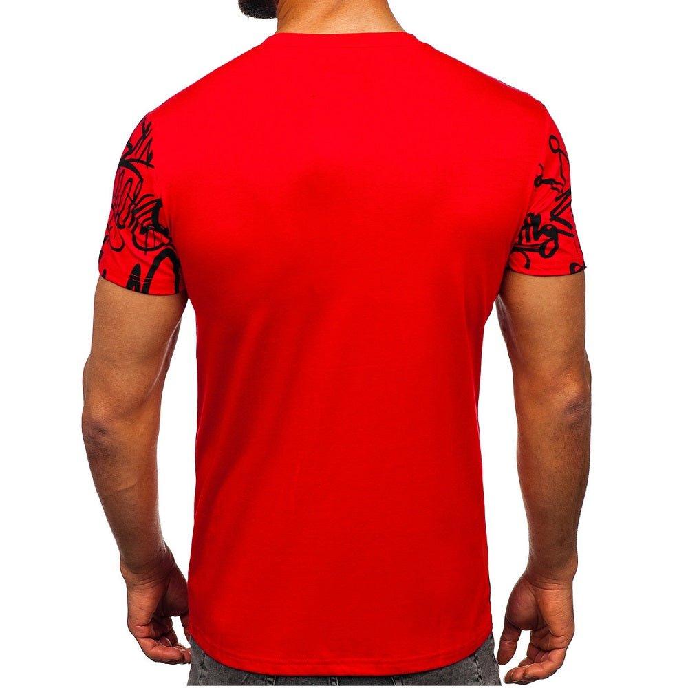 Röd herr T-shirt - Ghetto bakifrån