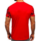Röd herr T-shirt - Ghetto bakifrån