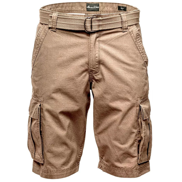 Cargoshorts Herr med Bälte – Amaci & Sons Bomullsshorts