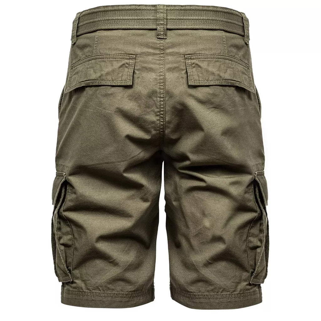 Gröna Cargoshorts Herr med Bälte – Amaci & Sons
