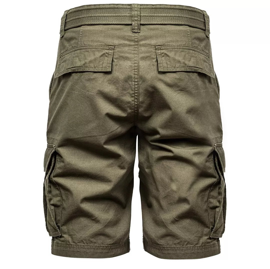 Gröna Cargoshorts Herr med Bälte – Amaci & Sons