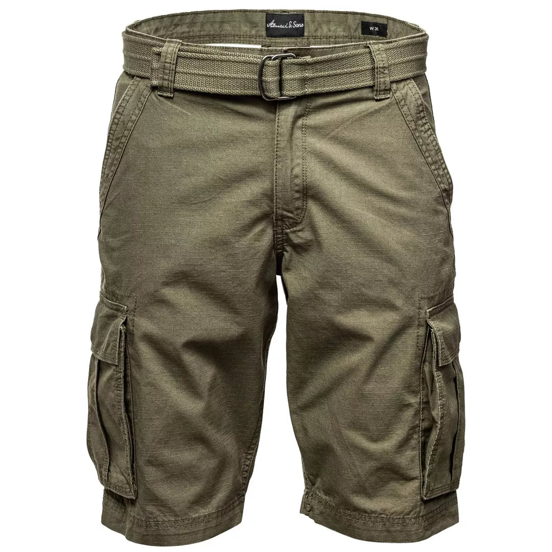 Cargoshorts Herr med Bälte – Amaci & Sons Bomullsshorts