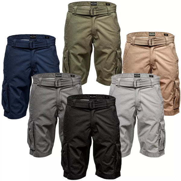 Cargoshorts Herr med Bälte – Amaci & Sons Bomullsshorts