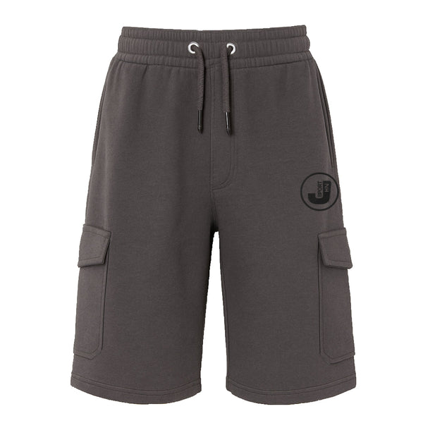 Grå mjukisshorts herr med cargofickor