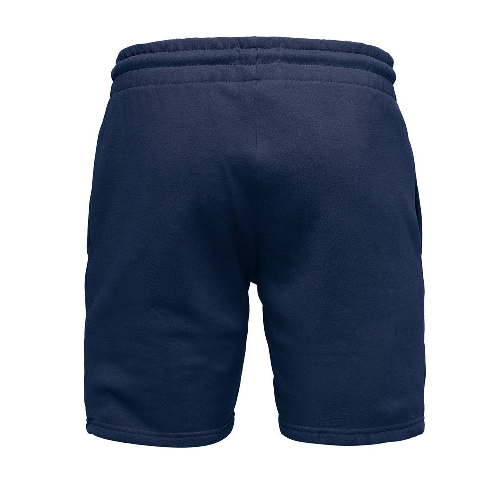 Sweatshorts Herr - Mjukisshorts för herrar - mörkblå bakifrån