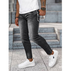 Jeans med hängsmycke - Svarta Herrjeans