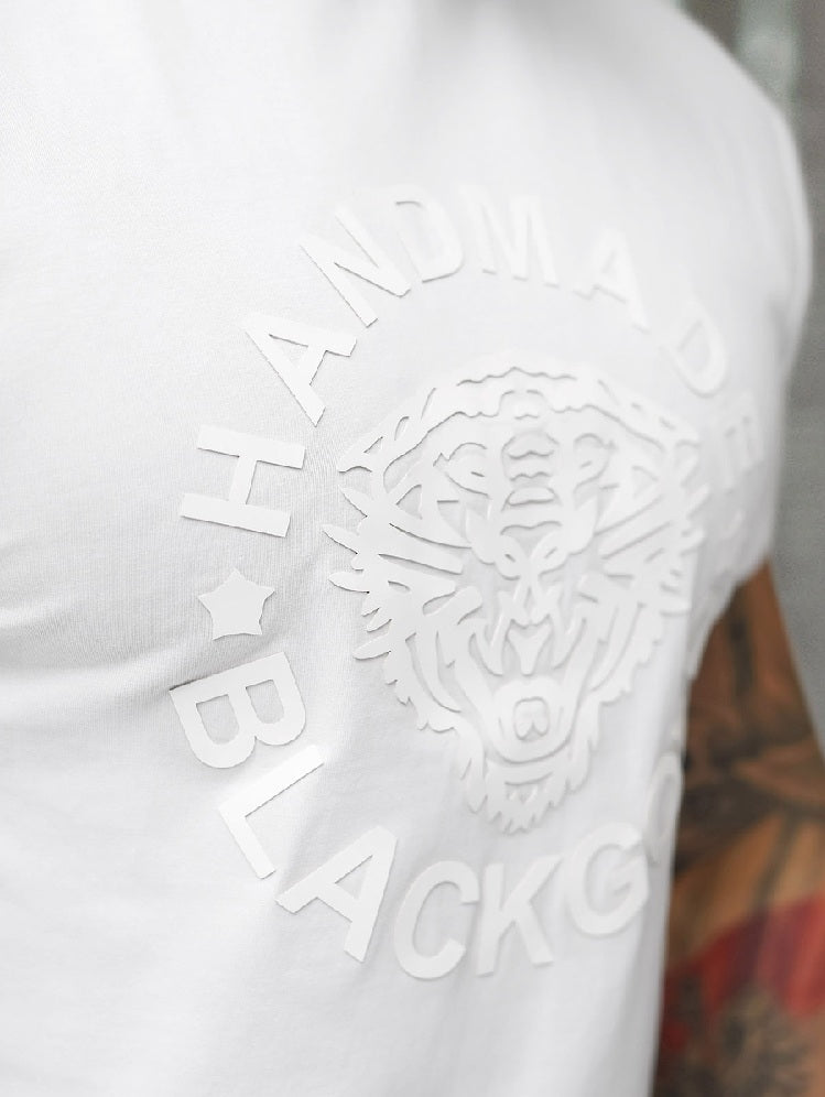 T-shirt Black Gold - Helvit Slim Fit Herr zoomad