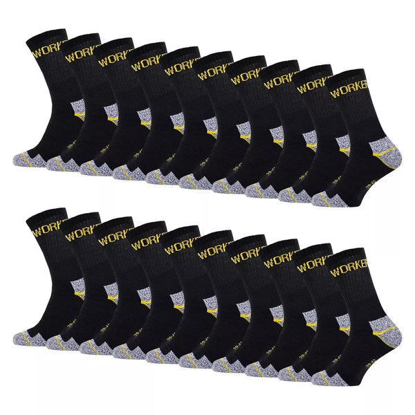 Slitstarka billiga arbetsstrumpor i storpack - unisex strumpor som håller