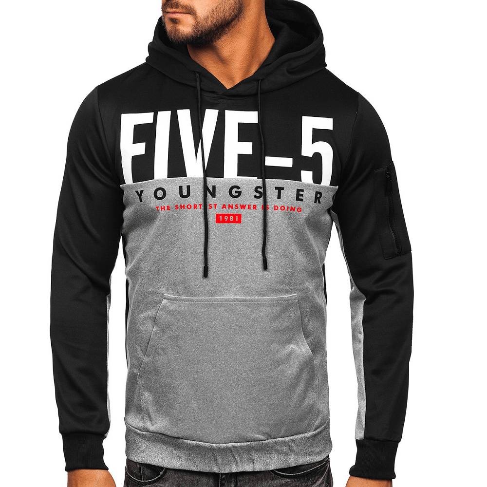Herrtröja med luva hoodie