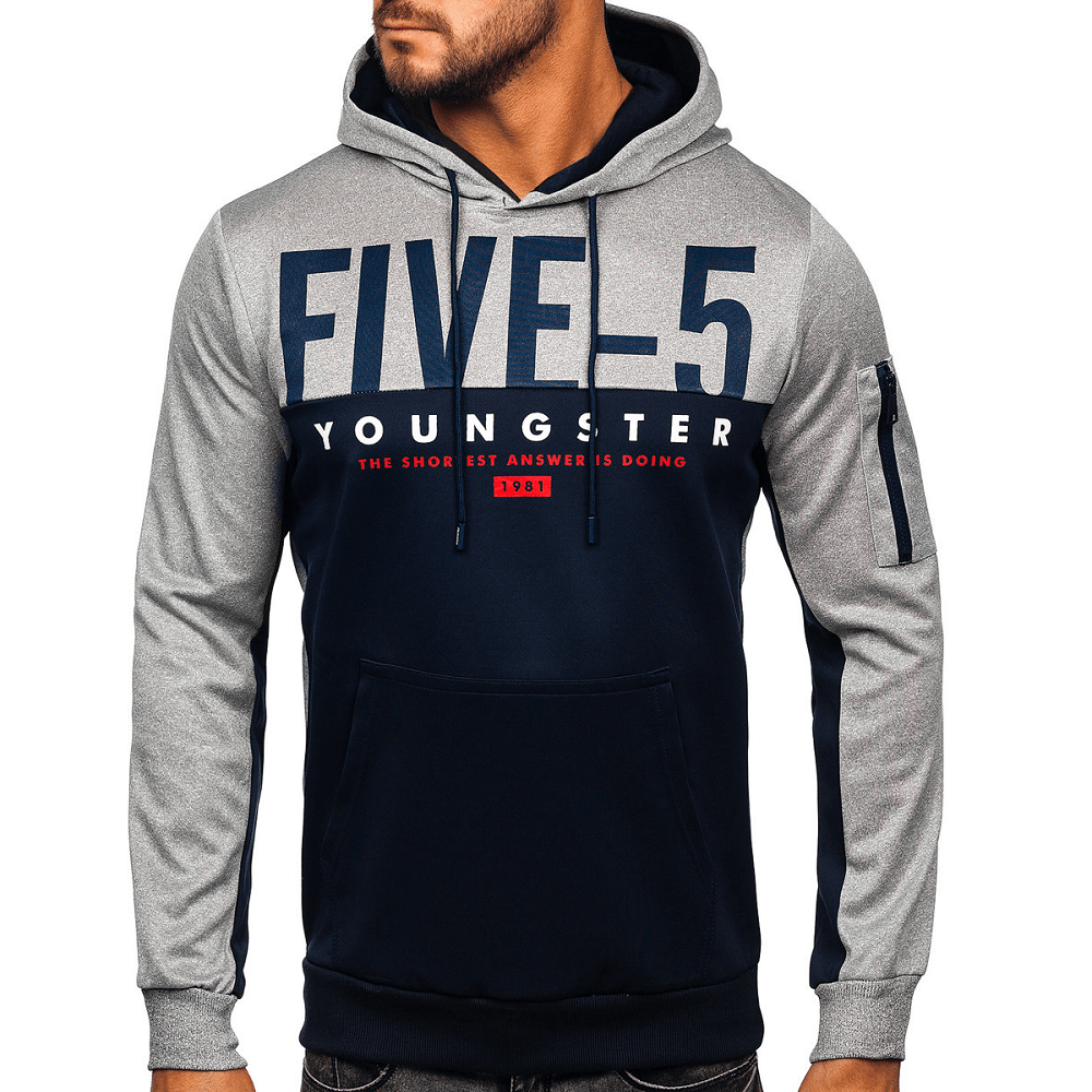 Herrtröja med luva hoodie