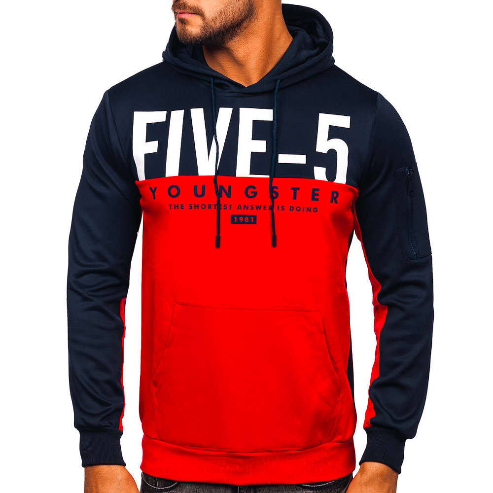 Herrtröja med luva hoodie