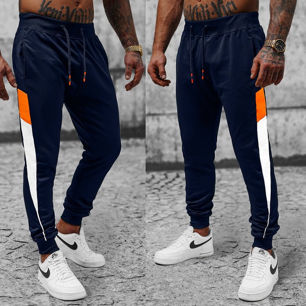 Billiga joggingbyxor mörkblåa byxor