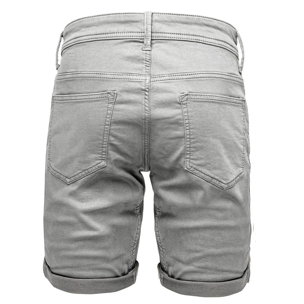 Jeansshorts Herr - Denim shorts från amaci & Sons ljusgråa bakifrån