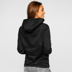 Svart Basic dam hoodie - Damtröja med luva