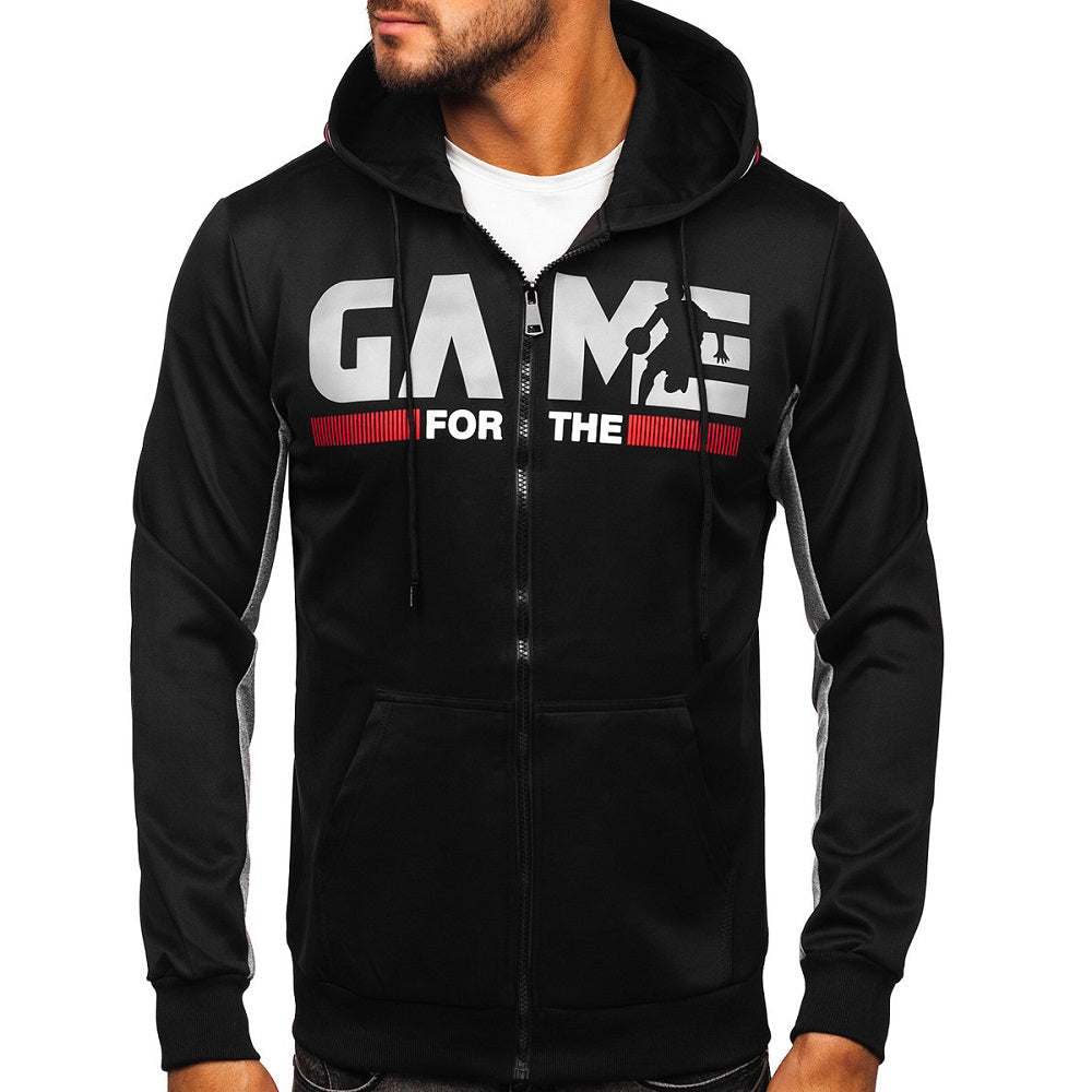 Zip hoodie herrtröja