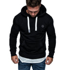 Svart herr hoodie från Amaci & Sons framifrån
