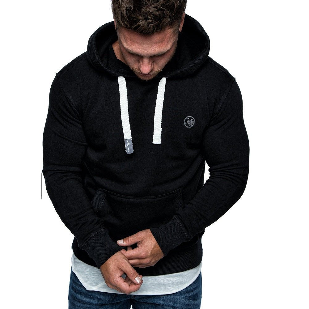 Svart herr hoodie från Amaci & Sons front