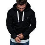 Svart herr hoodie från Amaci & Sons front