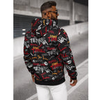 Hoodie Herr 299 kr - Graffititryck runt hela tröjan bakifrån
