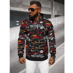 Hoodie Herr 299 kr - Graffititryck runt hela tröjan