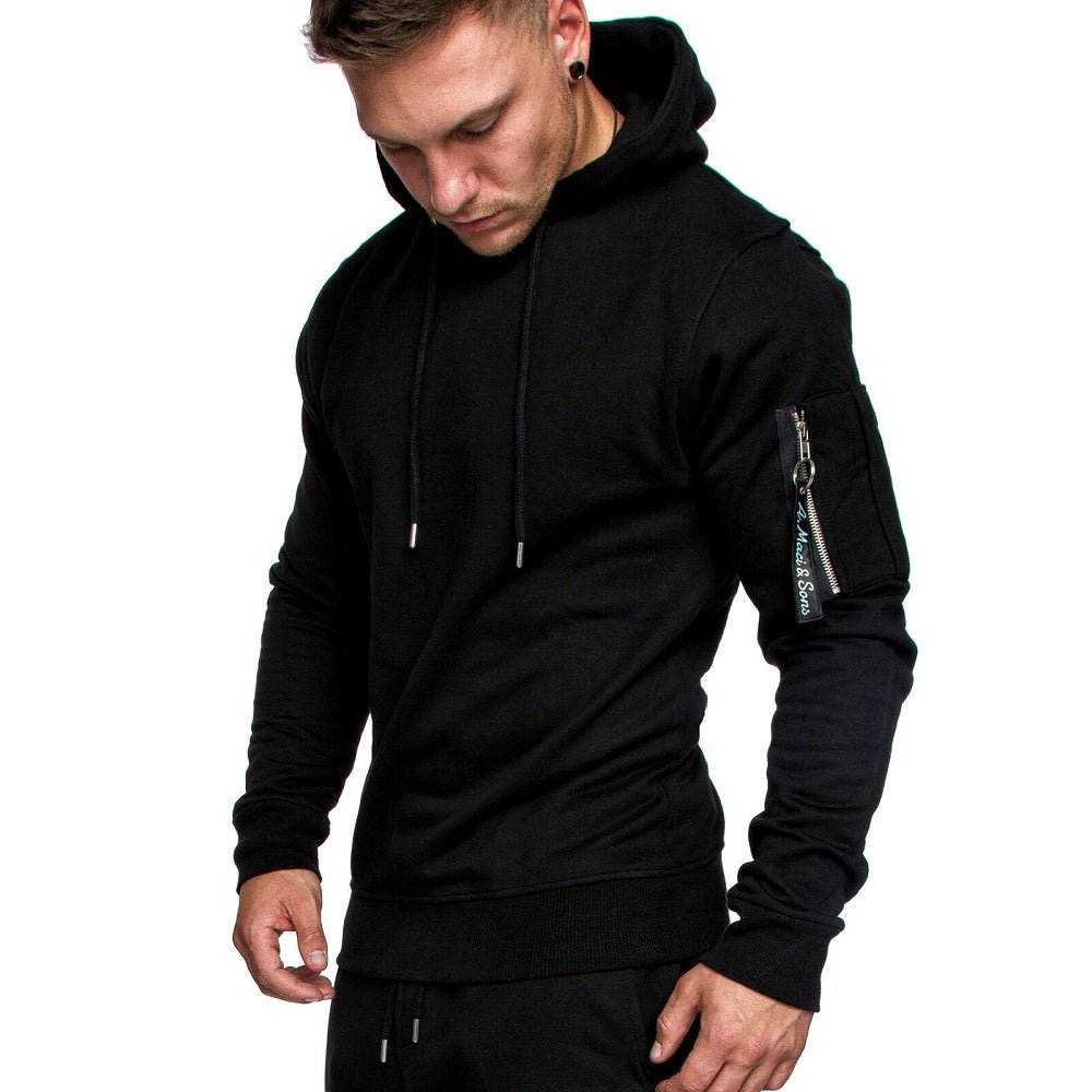 Svart Hoodie med attityd - JHN Sport