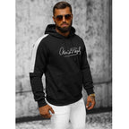 Svart hoodie - Herrluvtröja sida