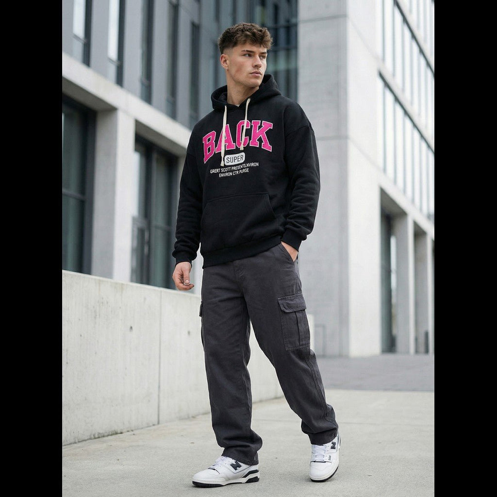 Hoodie Herr - Back super huvtröja gående