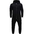 Onesies med attityd - Unisex Jumpsuits med luva helsvart