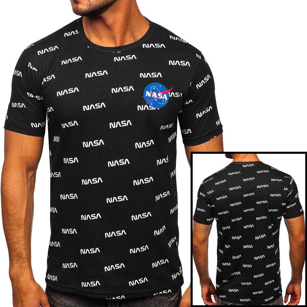 Svart NASA T-shirt - Herrtröja med tryck