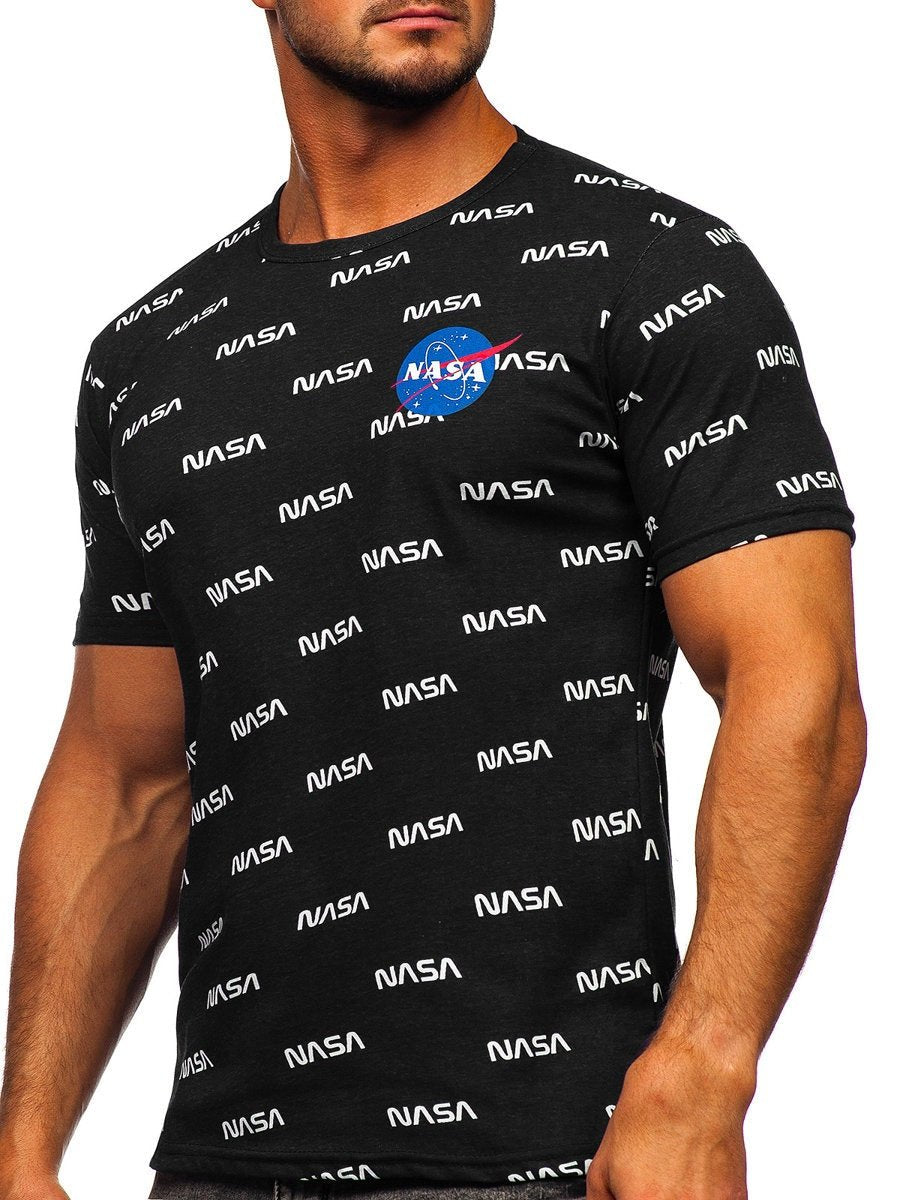 Svart NASA T-shirt - Herrtröja med tryck