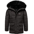Svart parkas herr - vinterjacka