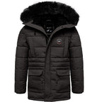 Svart parkas herr - vinterjacka