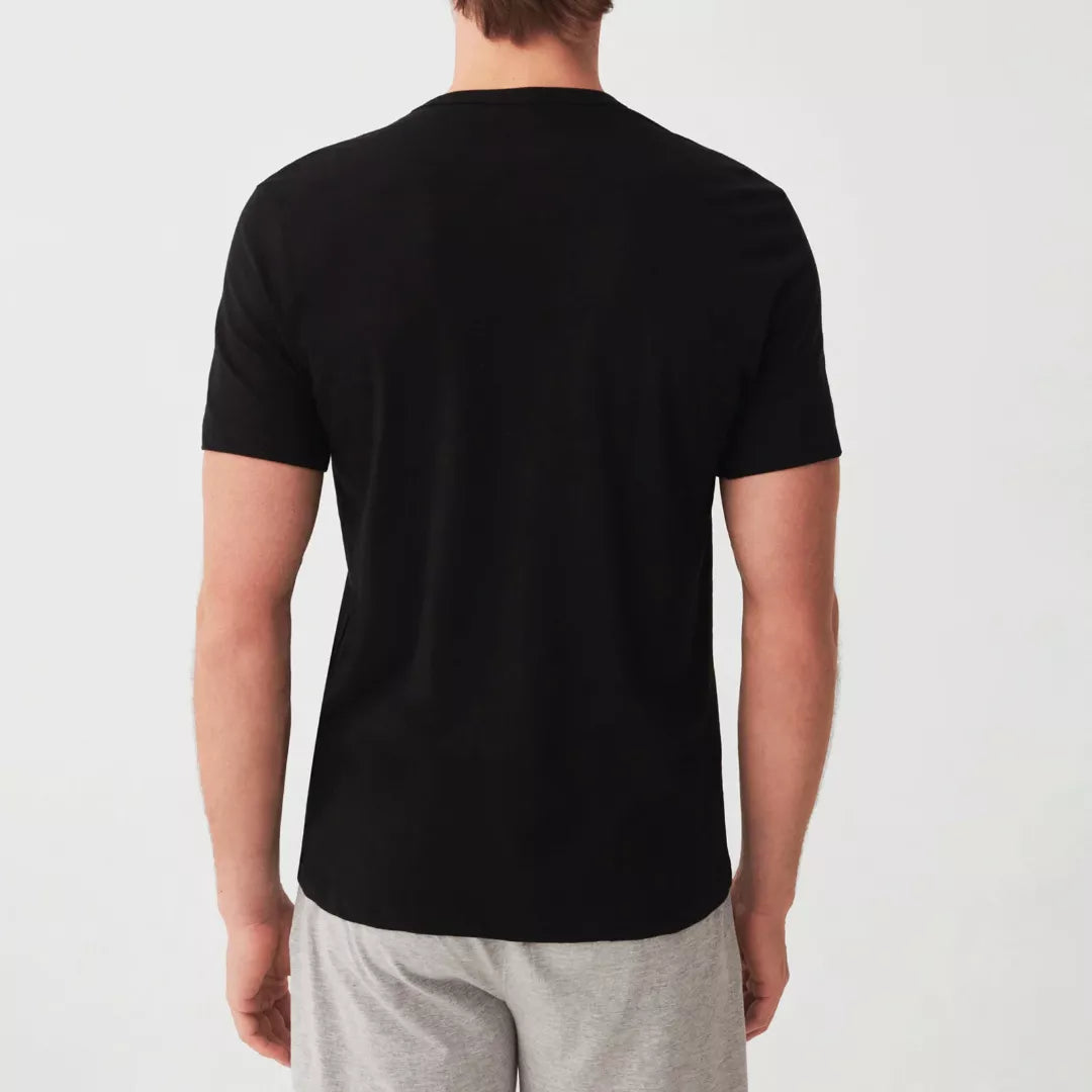 flerpack t-shirts svarta herr bakifrån modell