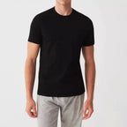 flerpack t-shirts svarta herr framifrån modell