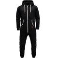 Supersköna unisex jumpsuits med luva - varm och gosig onesie svart