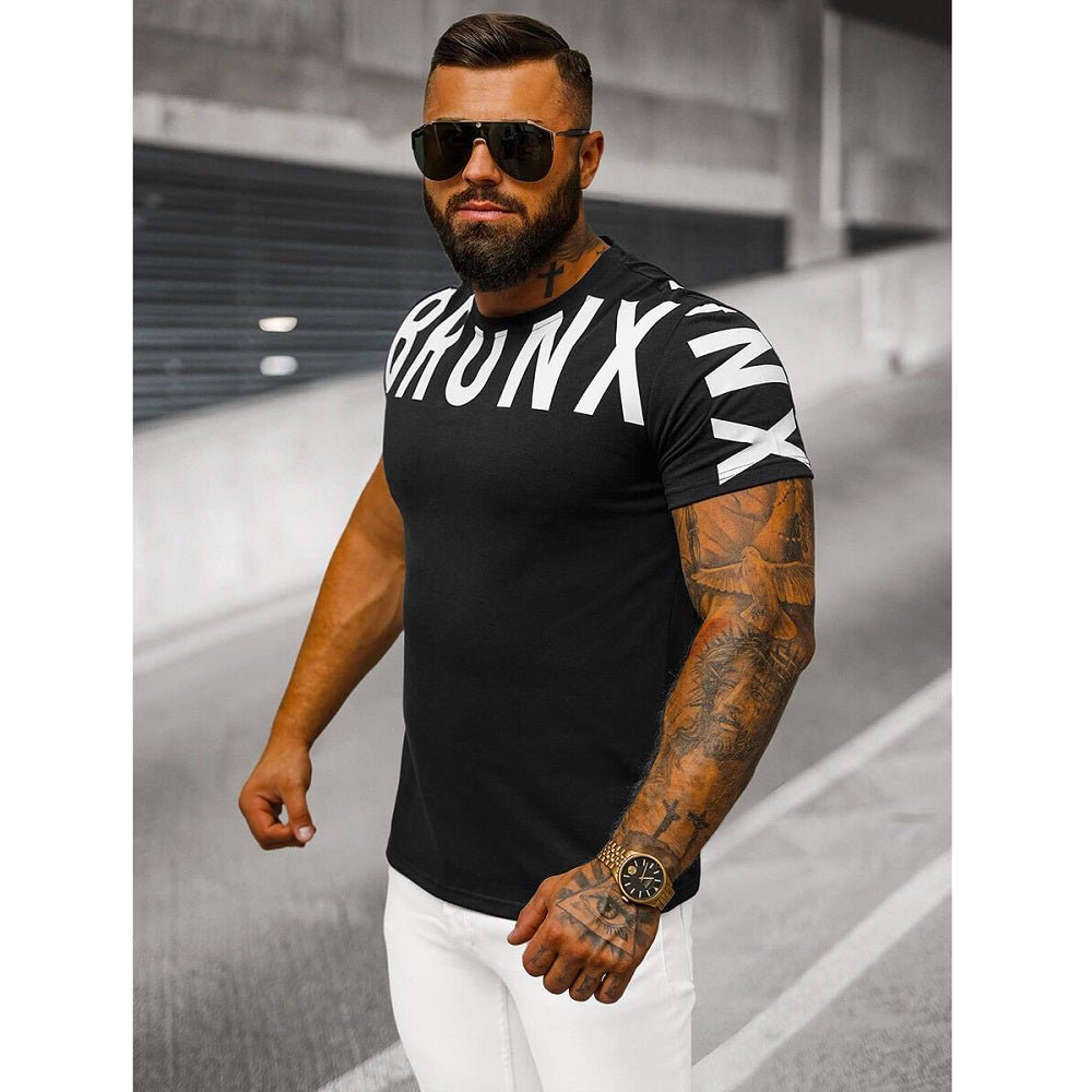 Kortärmad tröja - Svart T-shirt Bronx sida