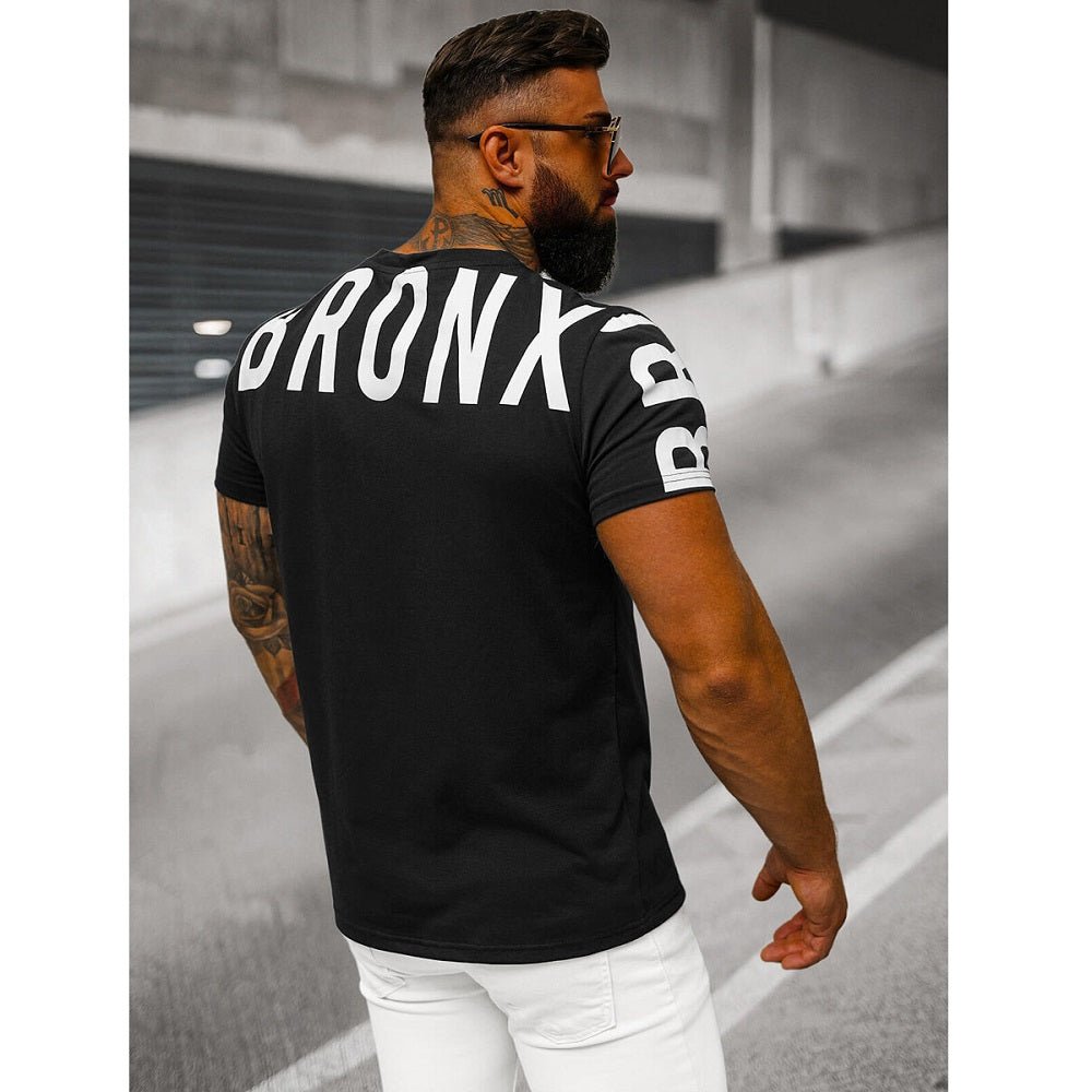 Kortärmad tröja - Svart T-shirt Bronx bakifrån