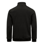 Svart Amaci & Sons sweatshirt herr med ståkrage sedd bakifrån