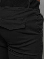 Svart cargobyxa - Herr joggers zoomad