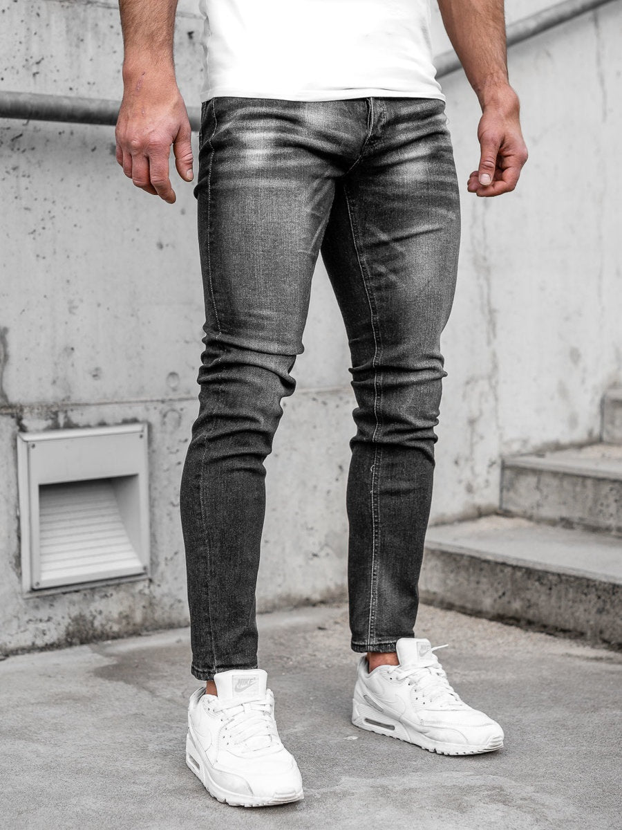 Svarta herrjeans - med stretch