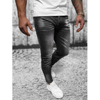 Skuggade jeans - Svarta slim fit herr sidan