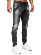 Svarta Jeans med stretch - Herrjeans Regular fit