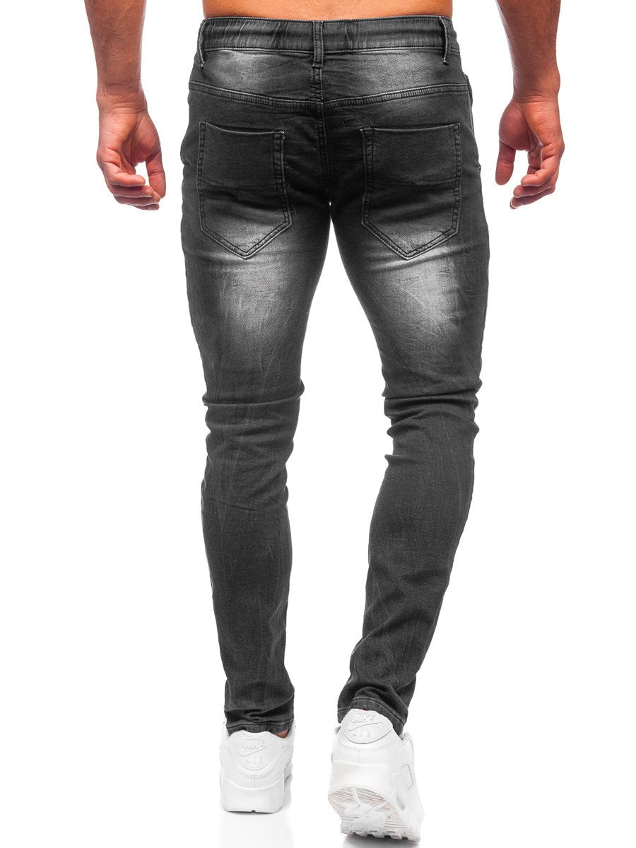 Svarta Jeans med stretch - Herrjeans Regular fit